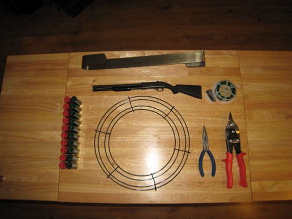 shotgun wreath materials