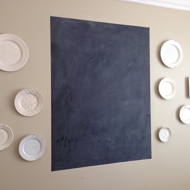 Breaking news:  pretty dining room chalkboards are the new strategy boards for air soft wars.  Just thought you'd like to know.