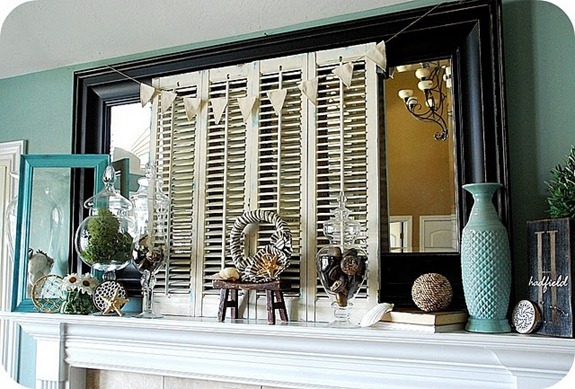 beachy mantel side view