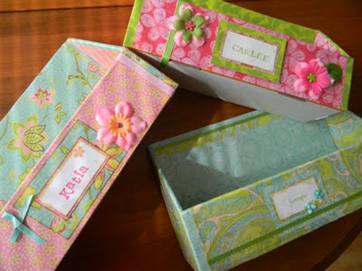 Embellished Cardboard Boxes