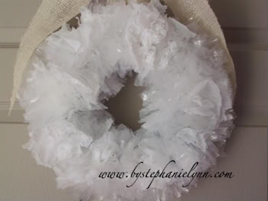 Plastic Bag Wreath