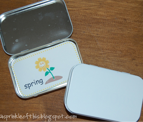 Altoid Tin Flashcard Case