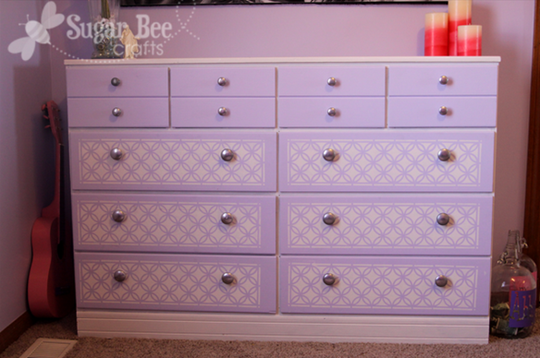 Stenciled Dresser