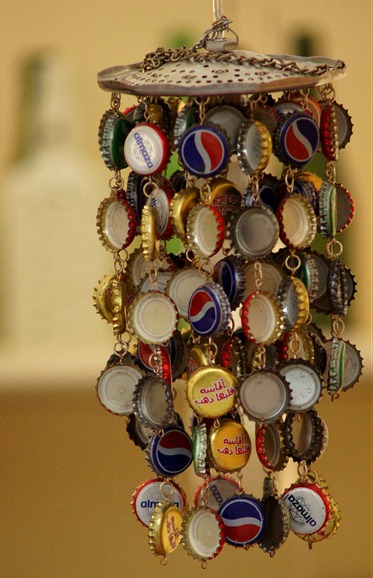 bottle cap mobile