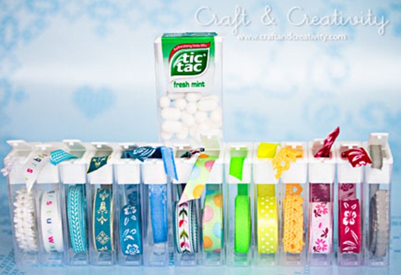 tic tac ribbon storage
