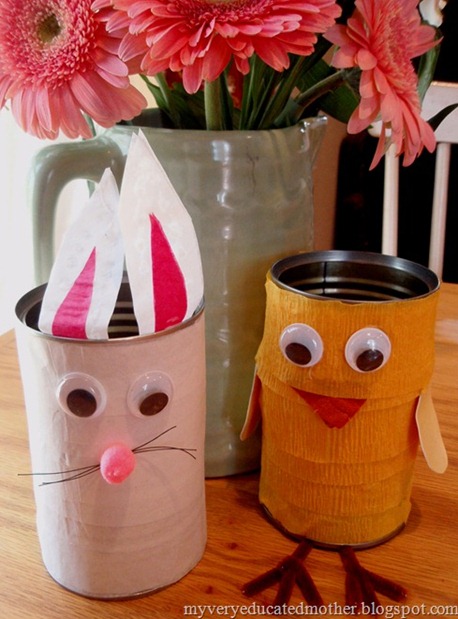 Tin Can Easter Creatures