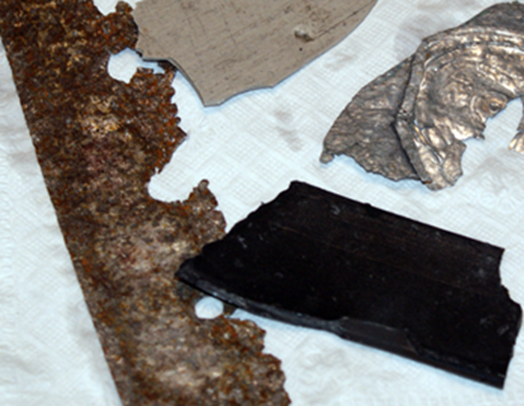 scrap metal and plastic to necklace