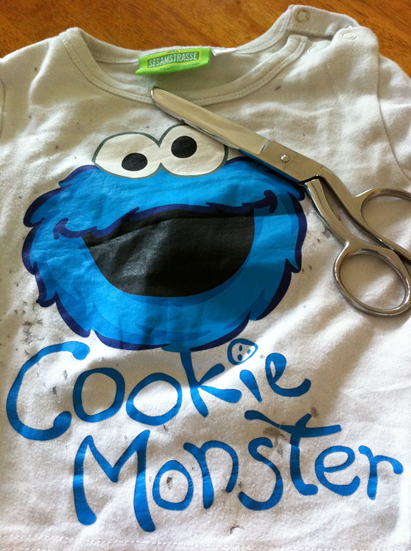 cookie monster shirt to bag