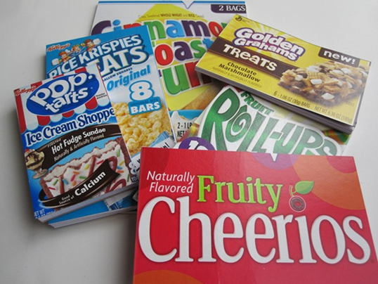 cereal boxes