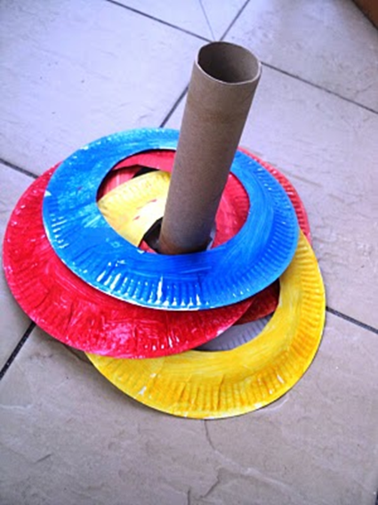 paper plate ring toss game 2