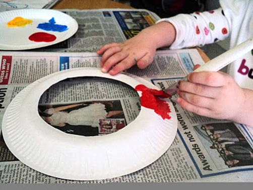paper plate ring toss game