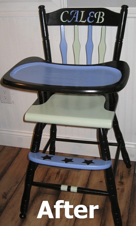 refabbed highchair
