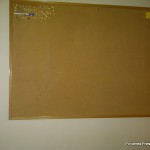 Inspiration Cafe corkboard before