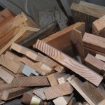 Pretty Handy Girl pallet wall before