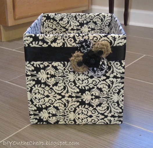 fabric diaper box after