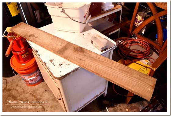 Shona Skye Creations deck wood before