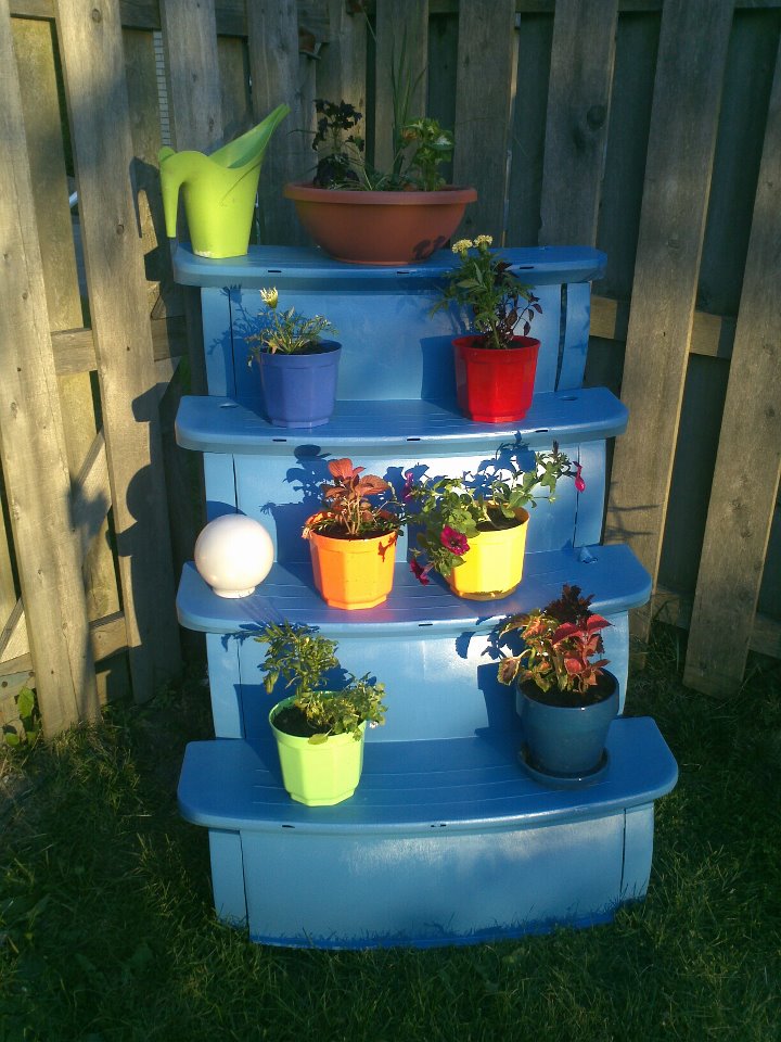 Second Chances pool stairs after