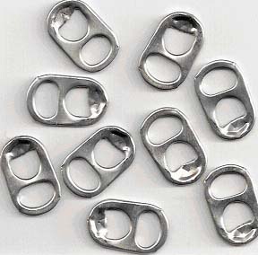 Gingerly Made soda tabs before