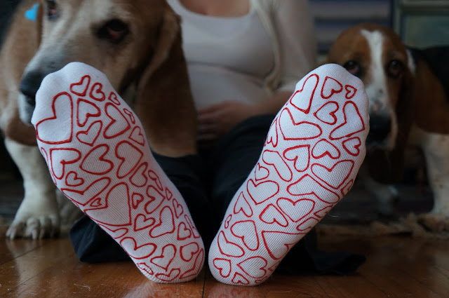 Hardly Housewives heart socks after