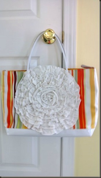 The Little Moments ruffled tote after