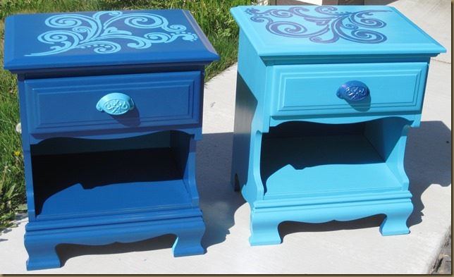 Junque Chic side tables after