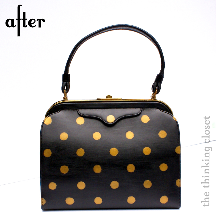 The Thinking Closet purse after