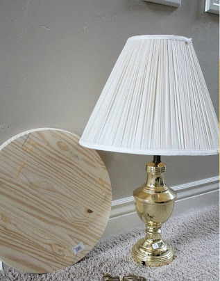 Thrifty and Chic lamp before