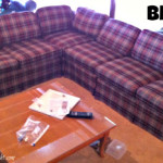 Easier Than I Thought sectional slipcover before