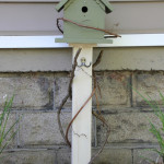 Lovely Little Life painted birdhouse before