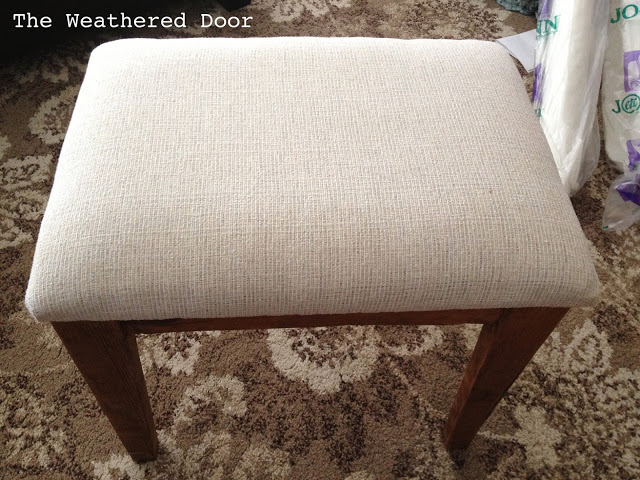 The Weathered Door bench before