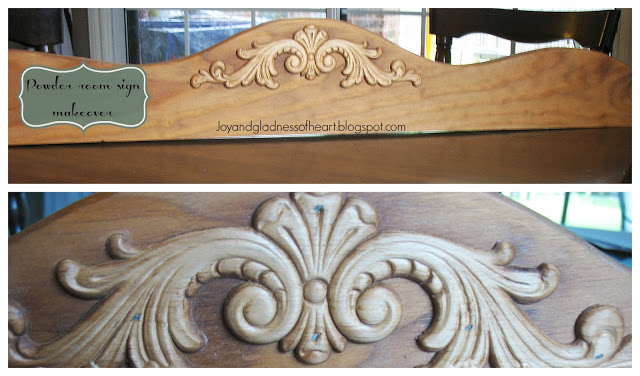 Joy and Gladness wood trim before