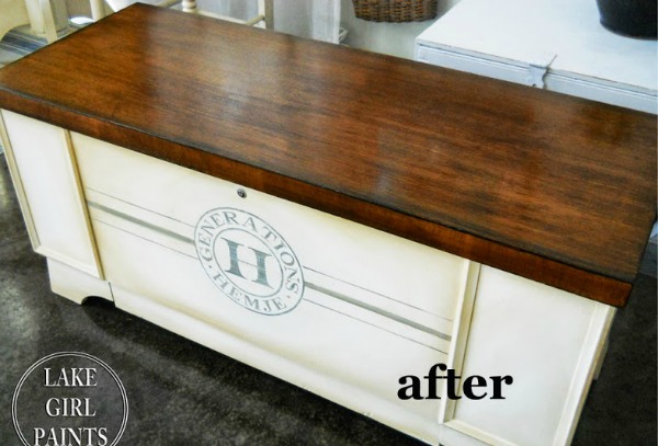 Lake Girl Paints Lane Cedar Chest after