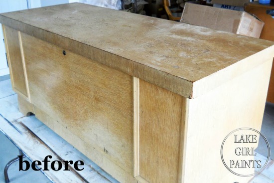 Lake Girl Paints Lane Cedar Chest before