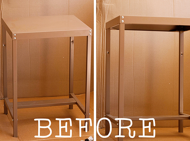 Circus Berry metal cart before