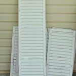 Suburble old shutters before