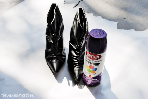 The Benson Stree halloween centerpiece before