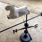 The V Spot weathervane before