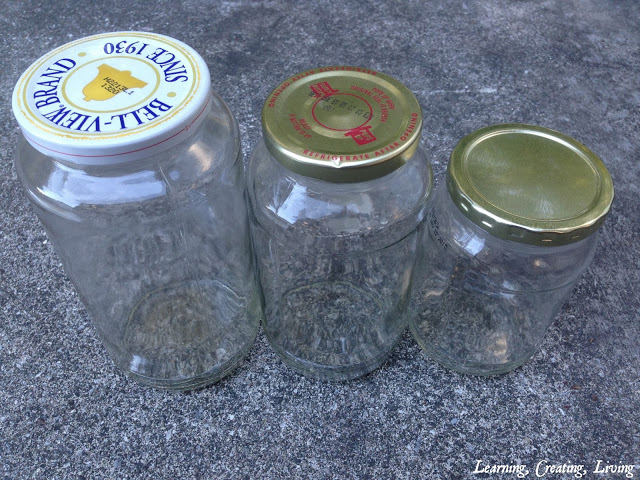 Learning Creating Living glass jars before