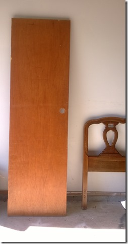 The Little Moments closet door before