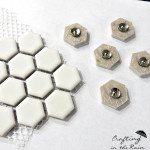 Crafting in the Rain hexagon tiles before