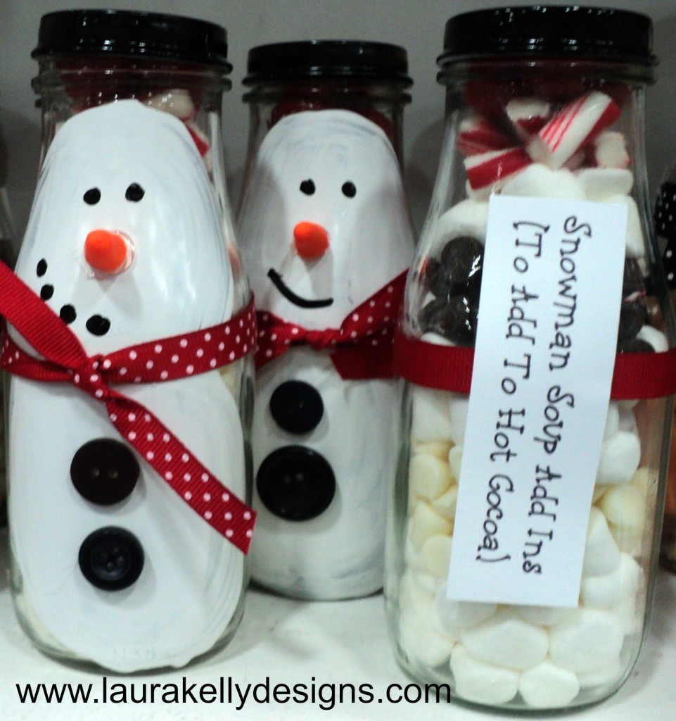Laura Kelly Designs frappuccino snowmen