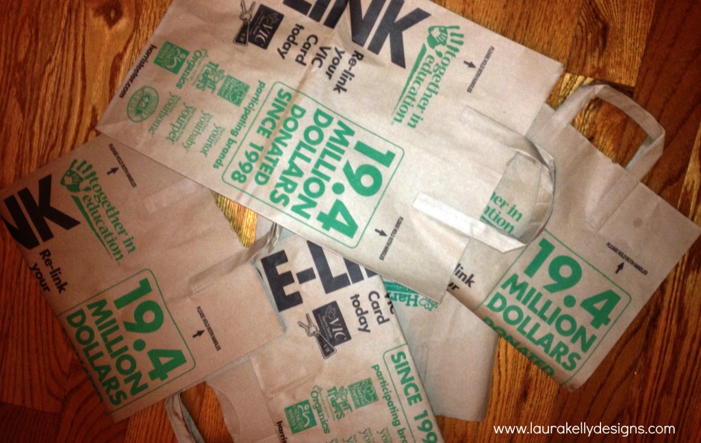 Laura Kelly Designs grocery sacks before
