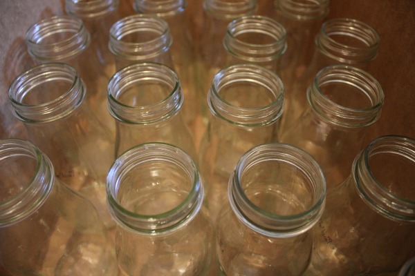 Starbucks Frappuccino bottles before