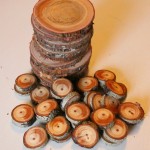 The Happy Housie wood slices before