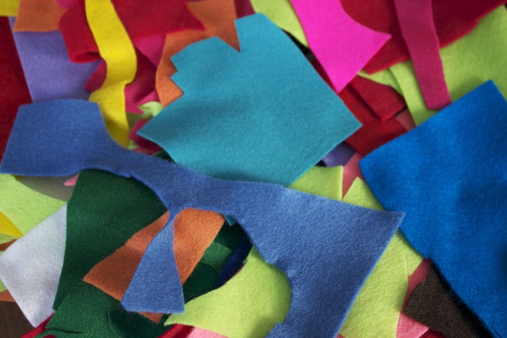 felt fabric scraps