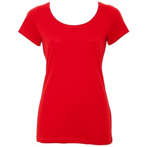red-scoop-neck-tee