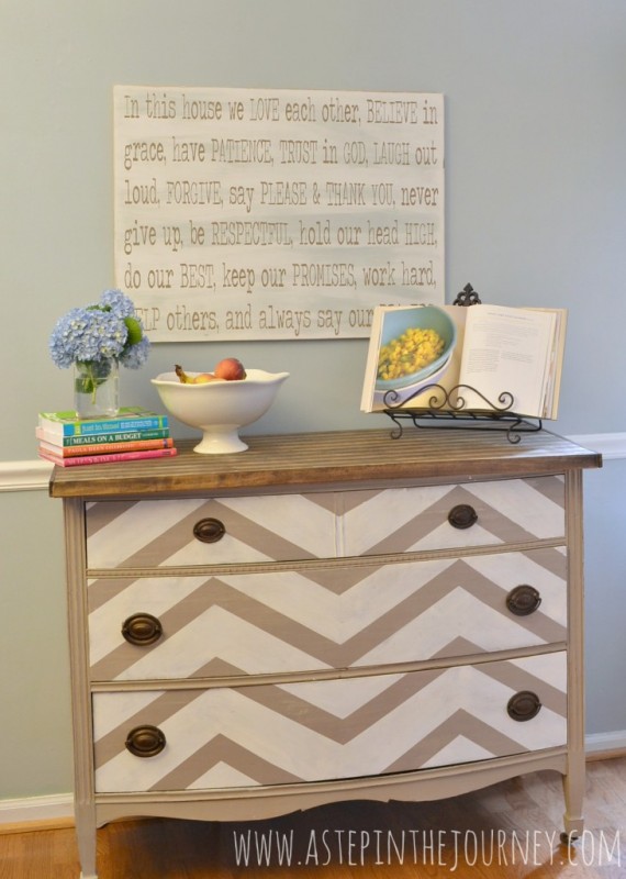 chevron-butcherblock-dresser-kitchen-island