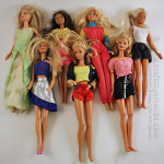 thrifted Barbies